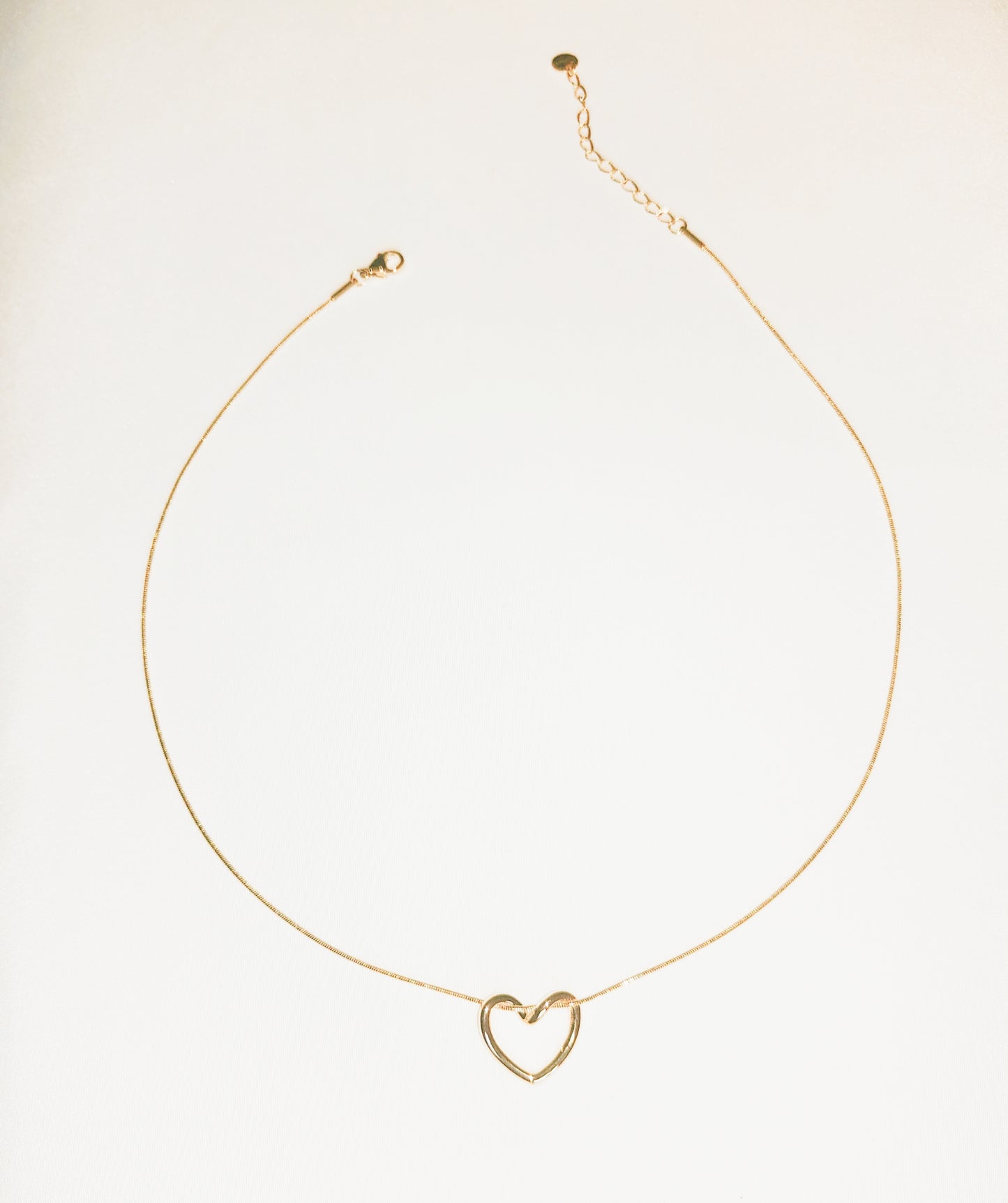 collana cuore vuoto appeso