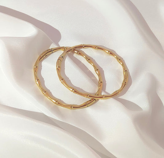 bracciale bambù in acciaio inossidabile