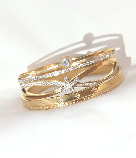 Trio bracciale in acciaio inossidabile